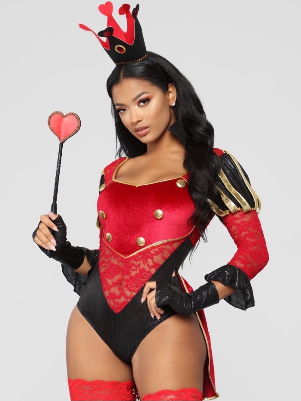 Red and Black Queen of Hearts Costume
